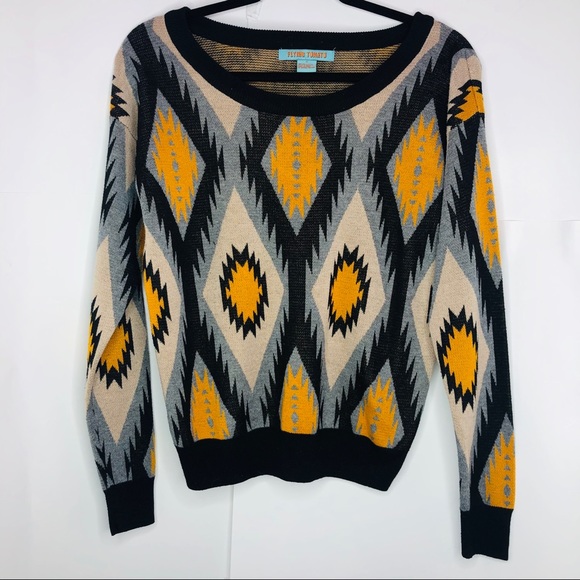 Flying Tomato Sweaters - Flying Tomato | Boho Aztec Print Sweater
